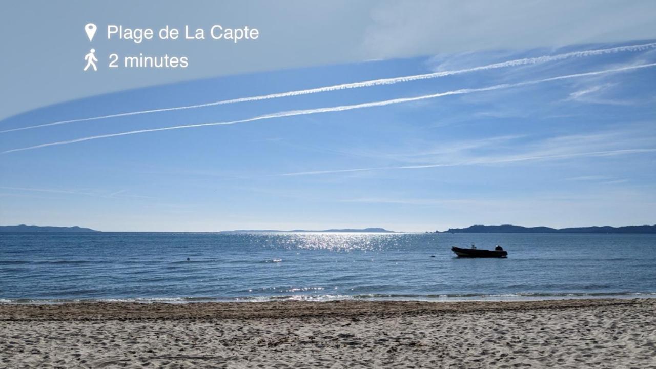 הייר L'Instant Plage - Vue Mer - Bord De Plage - La Capte - Cote D'Azur מראה חיצוני תמונה